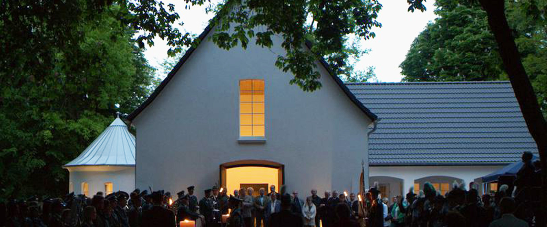 Friedenskirche Aufnahme bei Nacht